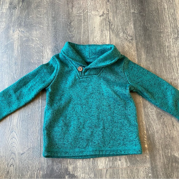 Jumping Beans 12 Month Sweater Sweatshirt Green Emerald Evergreen - Picture 2 of 3